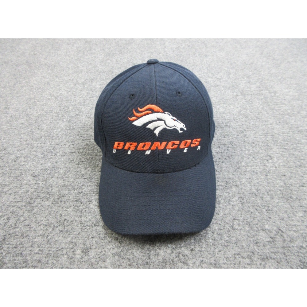 Denver Broncos Hat Cap Fitted Mens OSFA Blue NFL Football Twins Enterprise